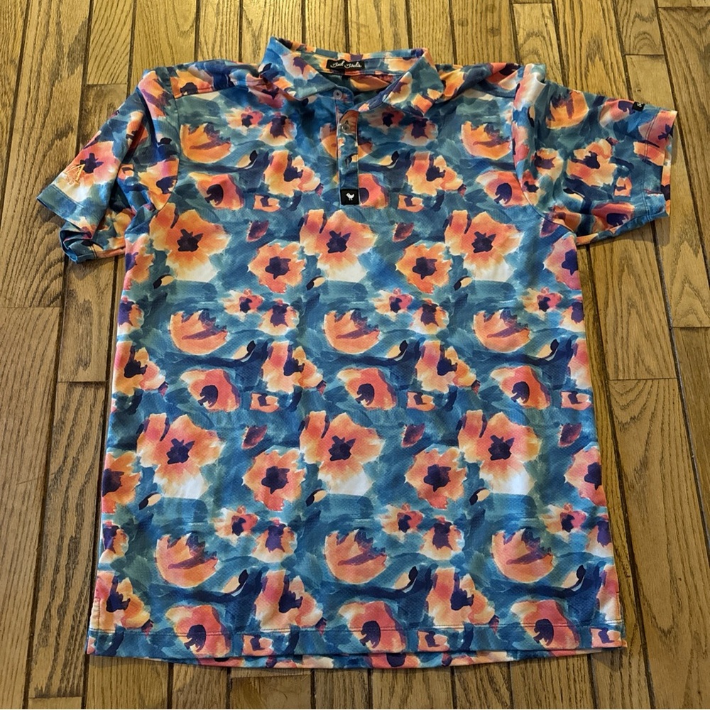 Bad Birdie Blue Golf Polo Shirt - Size Large - Excellent Condition, Like New.